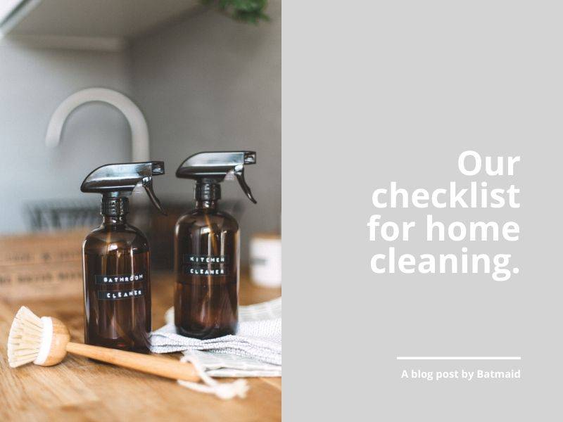 Our checklist for home cleaning blog
