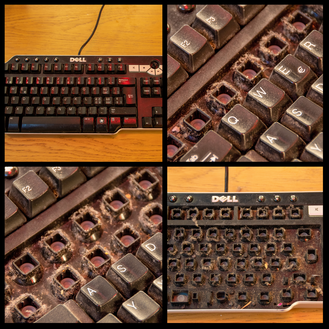 Nettoyage du clavier de l'ordinateur